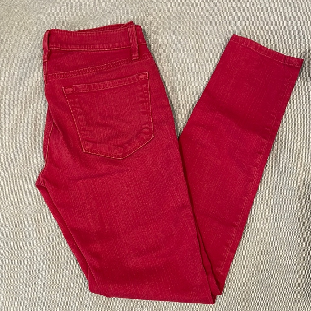 LOFT Magenta Pink Jeans - Size 0 Curvy - Skinny Leg